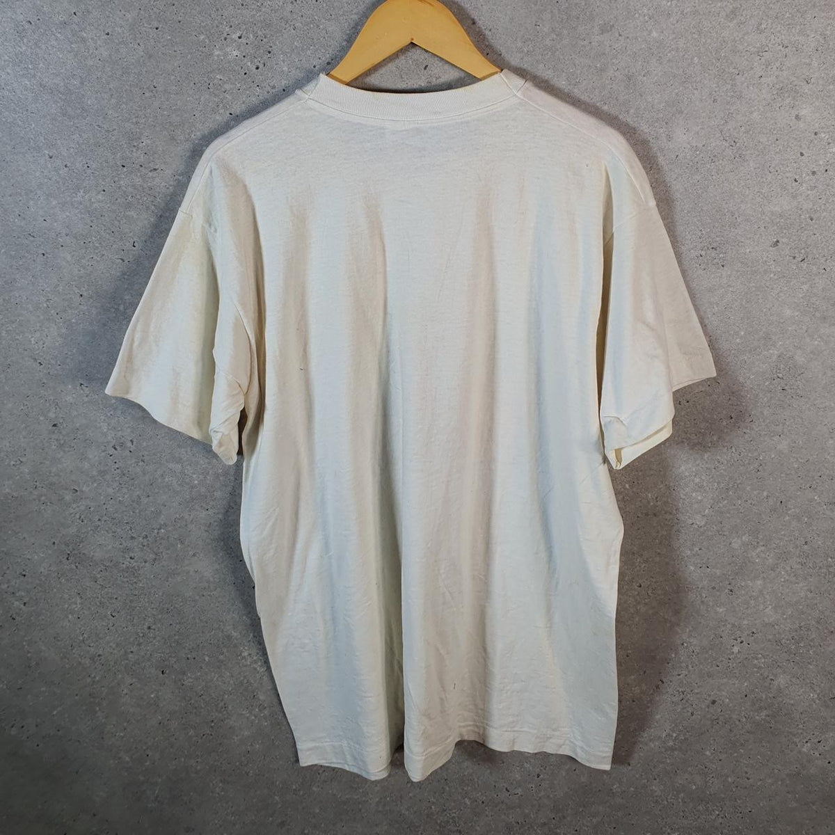 Vintage Fruit of the Loom Grandpa Christmas Santa 90s Single Stitch T Shirt Men’s XL White C9257