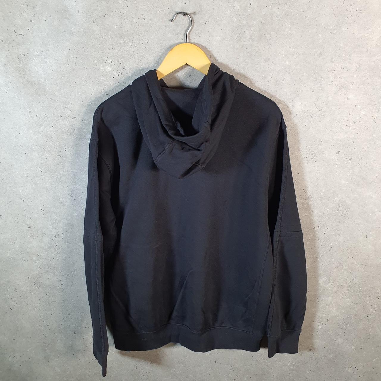 Vintage Nike Baseball GCA Hoodie Mens Medium Black Swoosh Y2K Pullover Logo