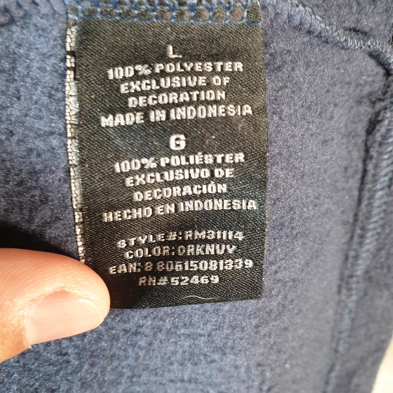 Vintage Starter Fleece Sweatshirt Jacket Mens Large Navy Blue Full Zip Embroidered Logo