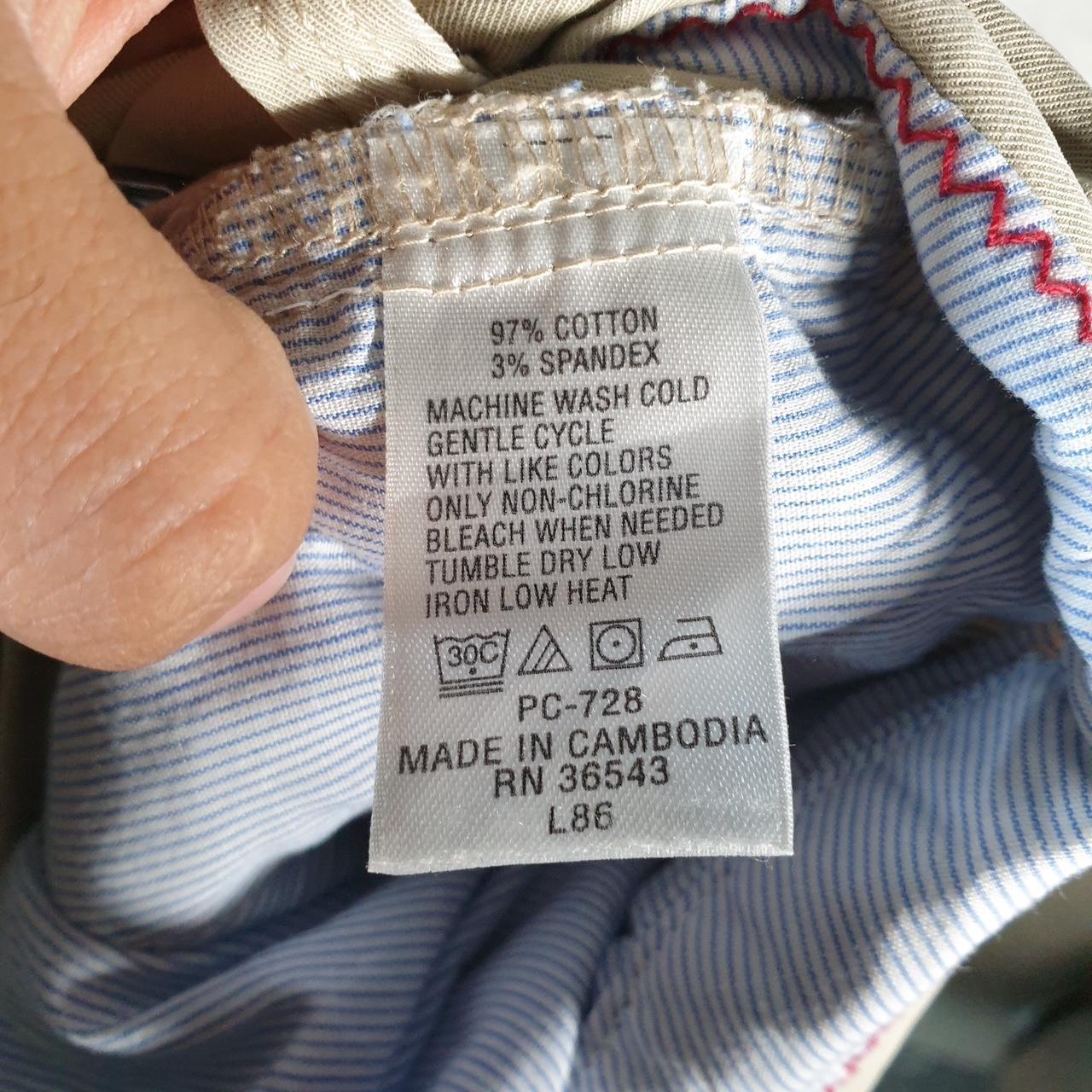 Vintage Izod Golf Chino Shorts Jorts Cargo Womens W36 Brown Baggy Cotton