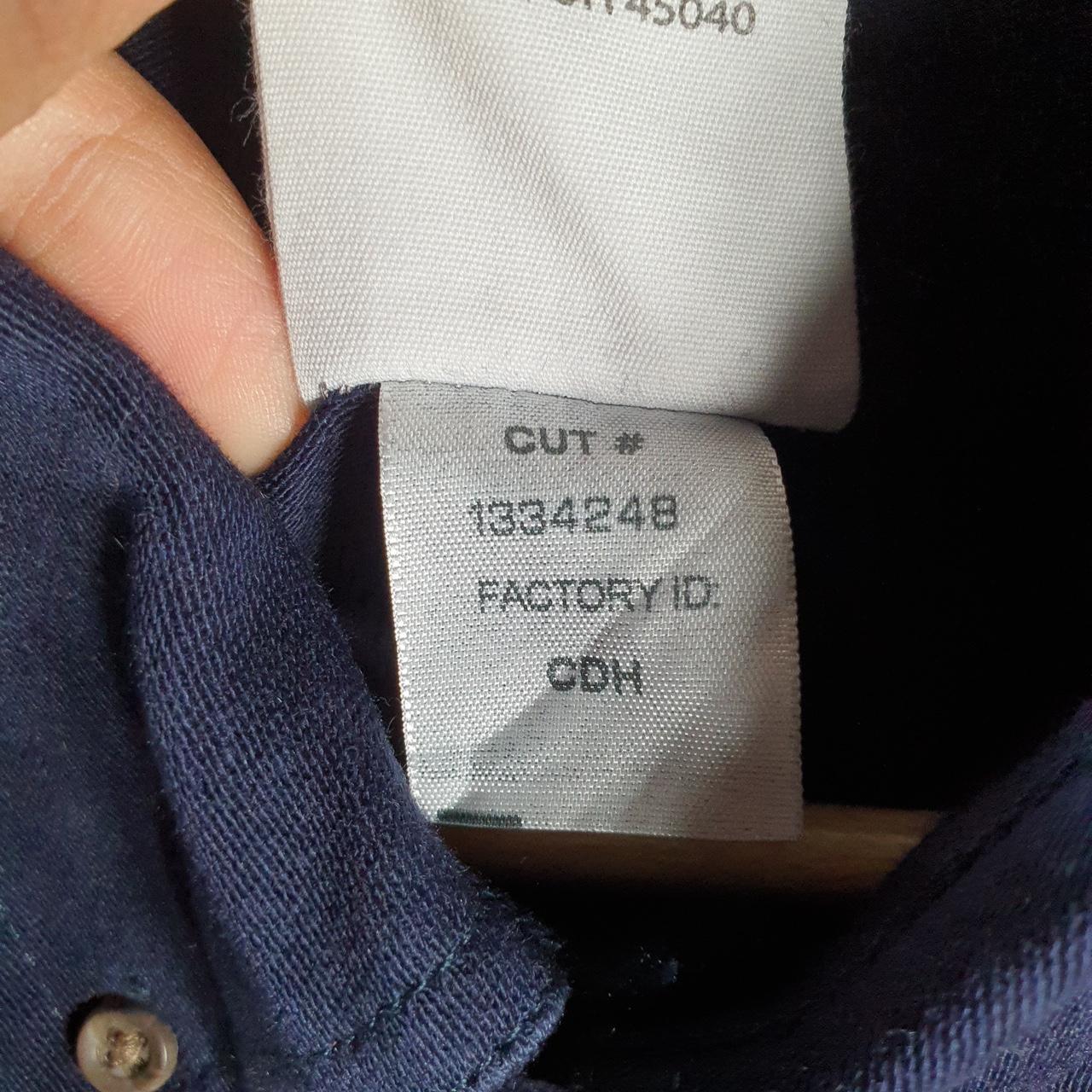 Vintage Carhartt FR Shirt Button Down Mens Large Navy Blue Long Sleeve Utility Relaxed Fit