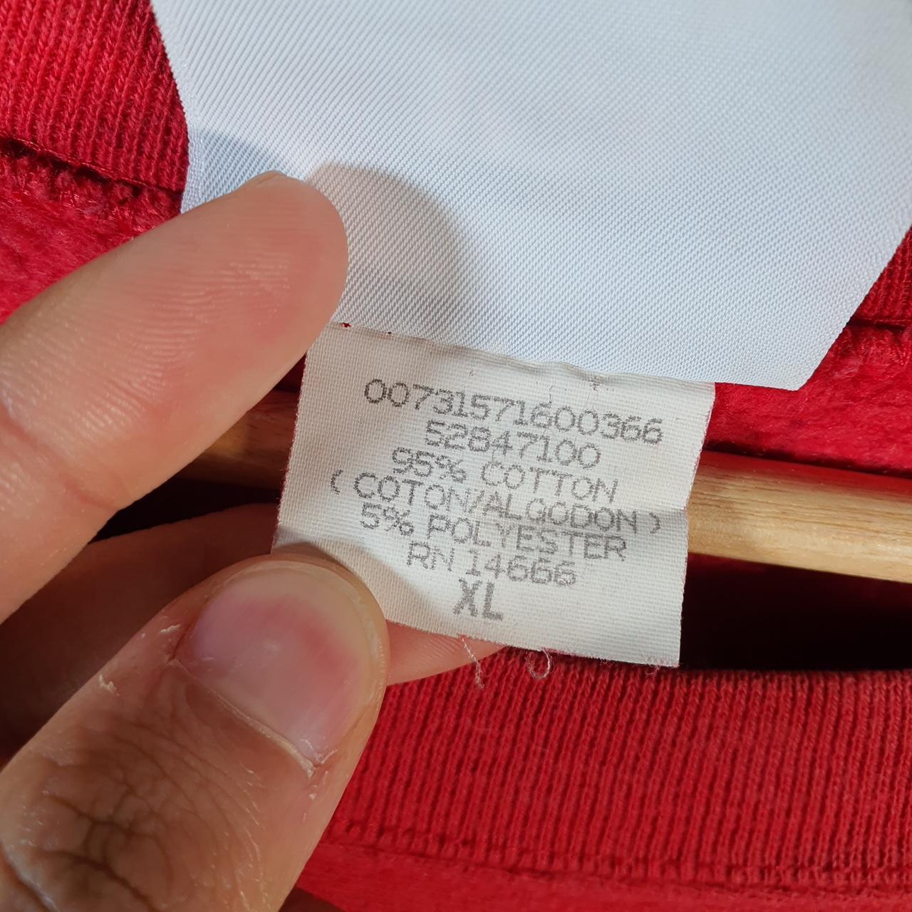 Vintage Lee Crossgrain Sweatshirt Men’s XL Red USA Raychem Polyswitch Embroidered