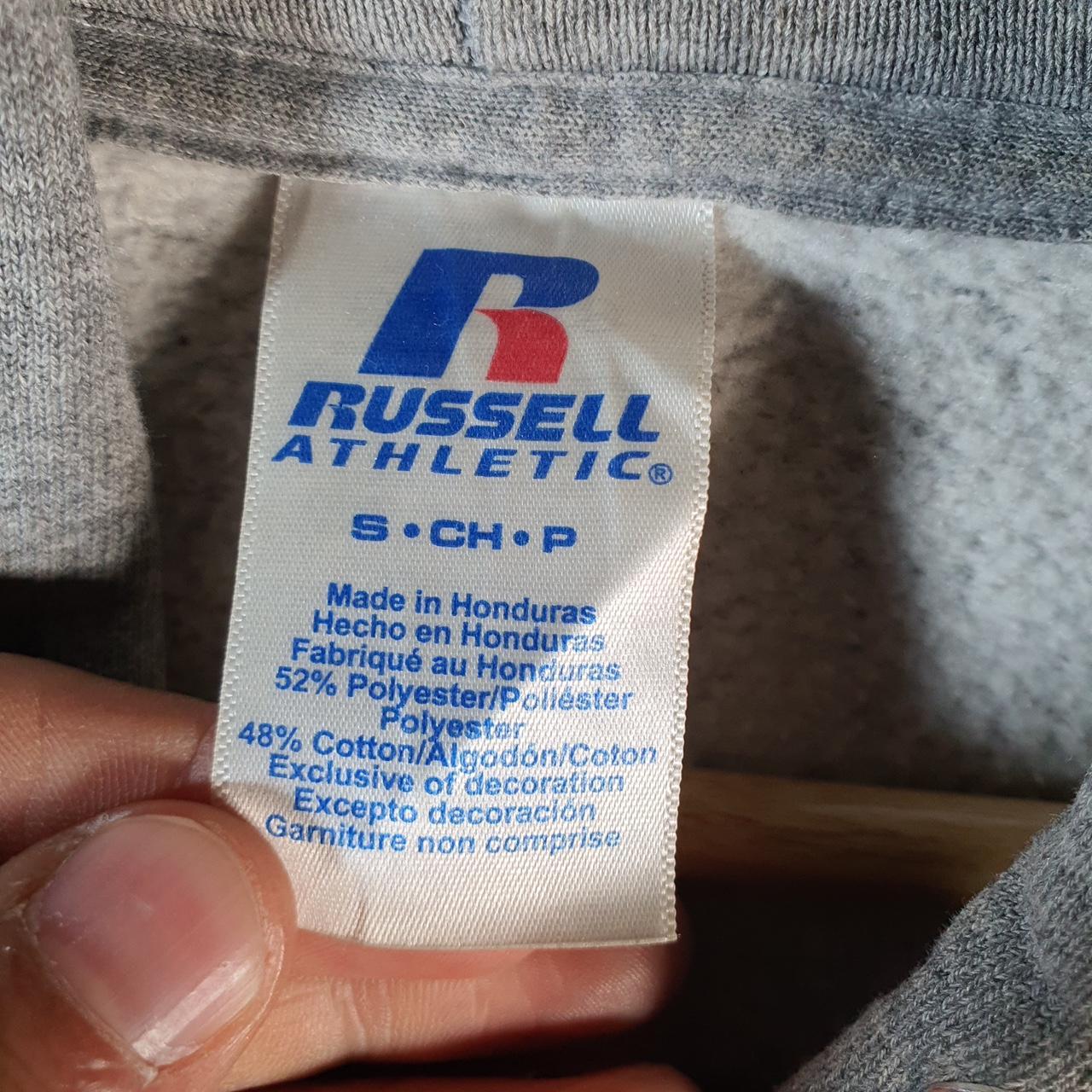 Vintage Russell Athletic Syracuse Hoodie Men’s Small Grey Pullover Baggy