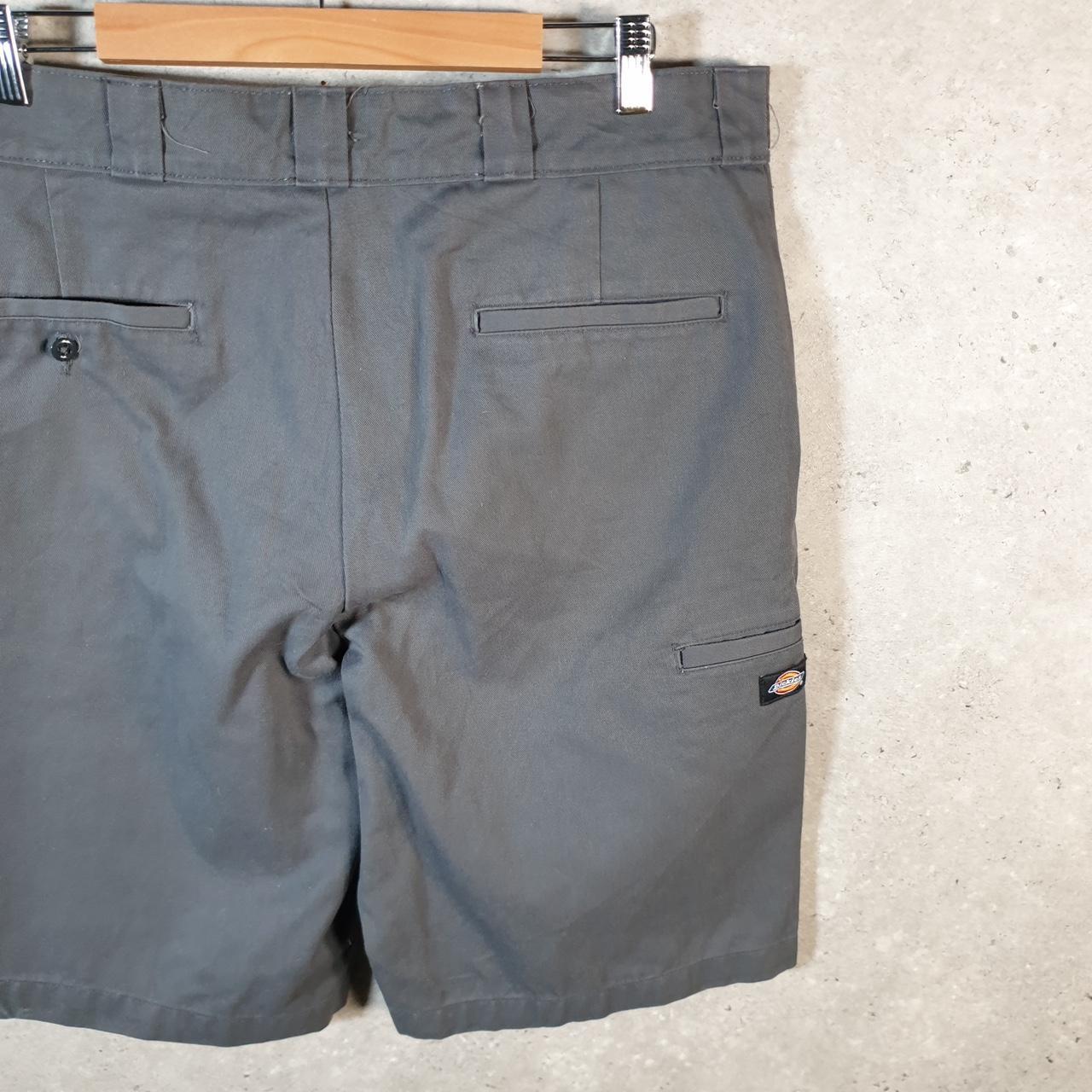 Vintage Dickies Baggy Chino Shorts Jorts Cargo Mens W36 Grey Loose Fit