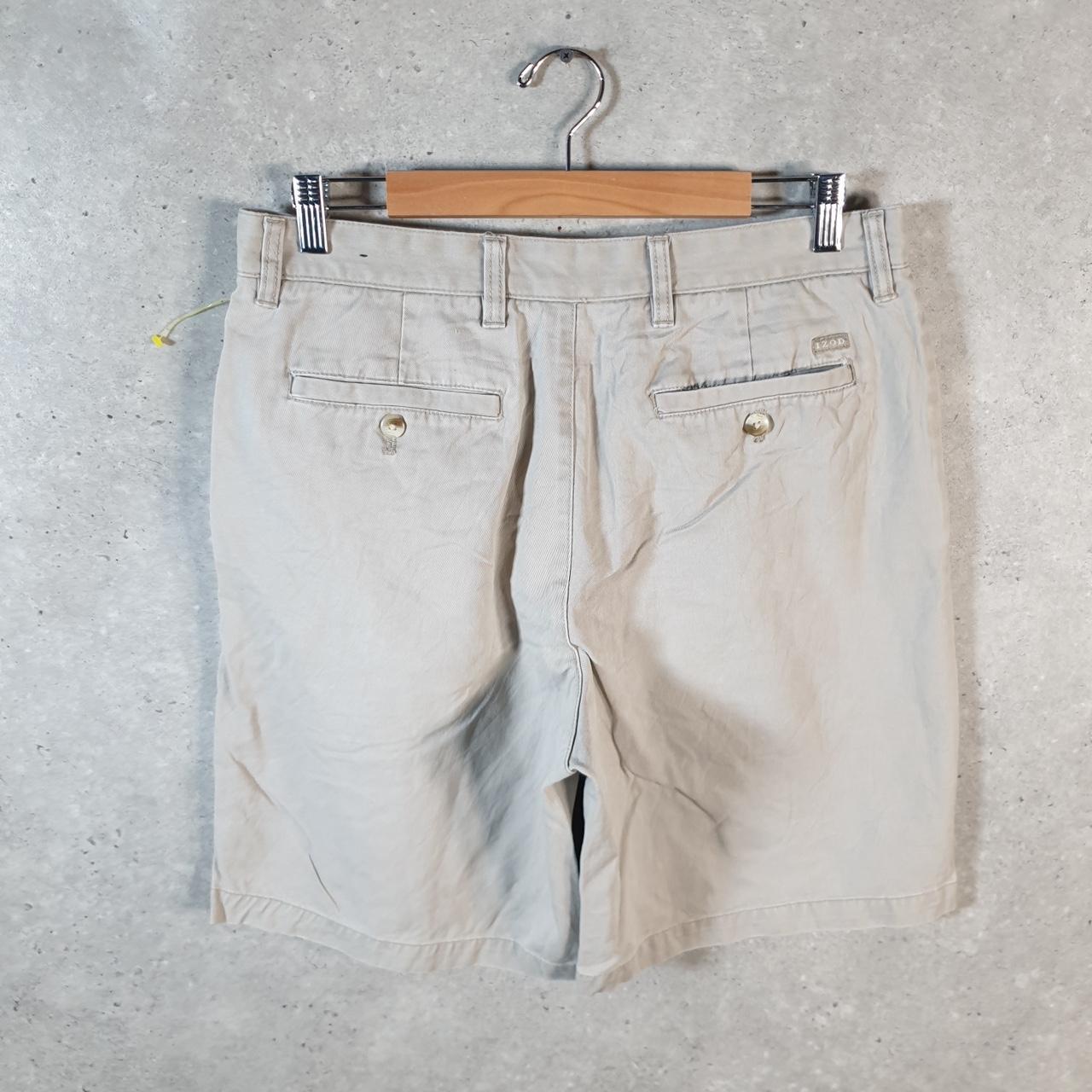 Vintage Izod Golf Chino Shorts Jorts Cargo Men’s W34 Brown Baggy Cotton