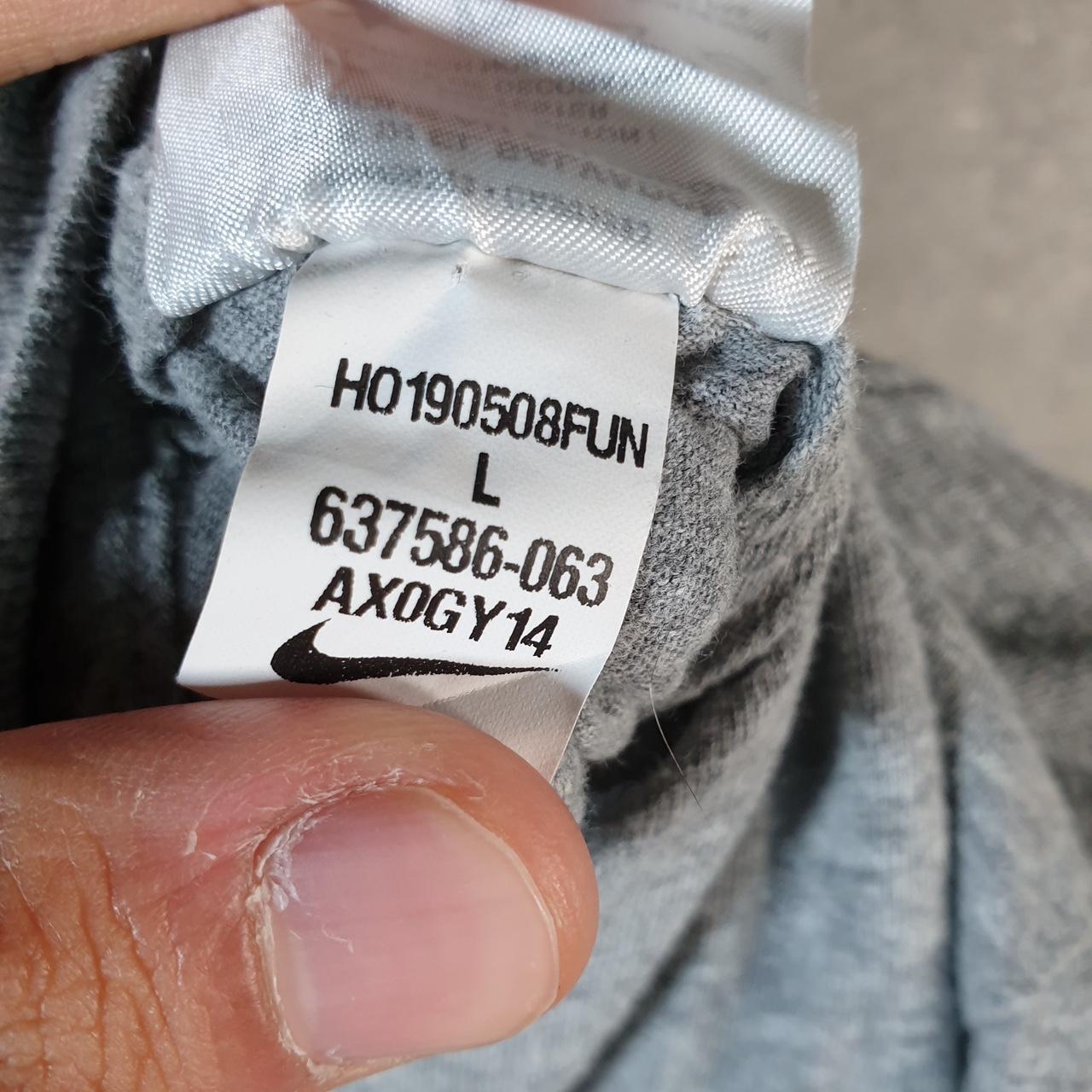 Vintage Nike T Shirt Men’s Large Grey Printed Single Swoosh Logo Athletic C8252