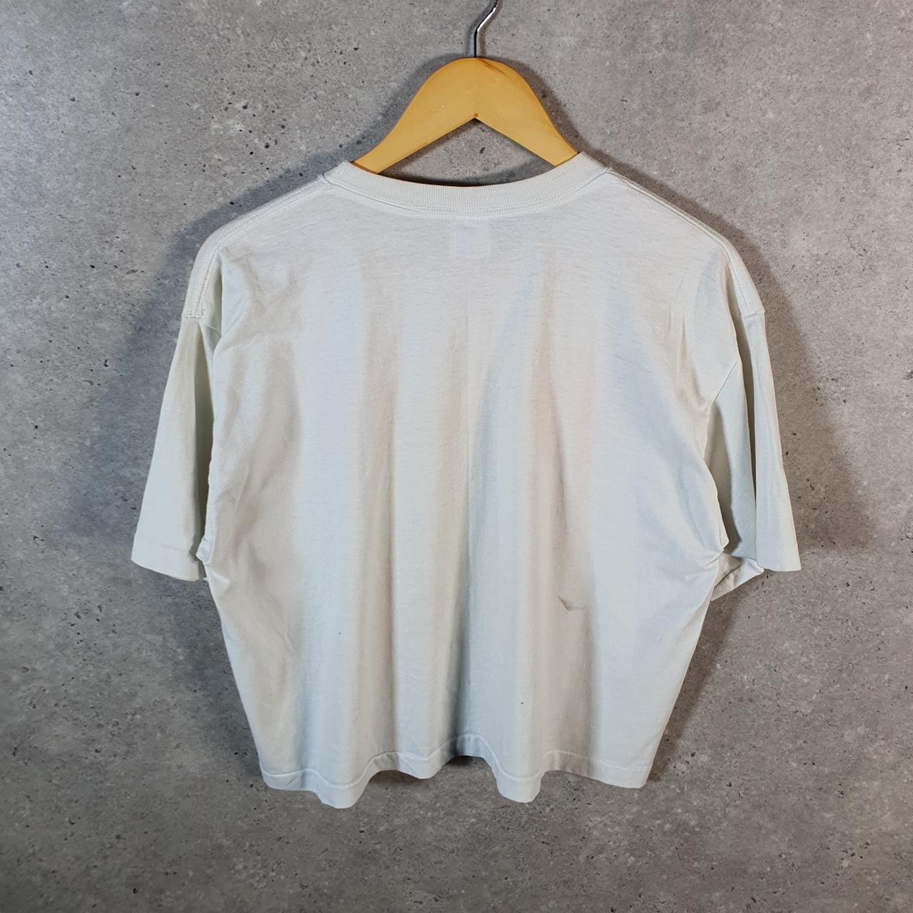 Vintage Breakaway Be Happy Bahamas 90s USA Single Stitch T Shirt Womens Large White Graphic