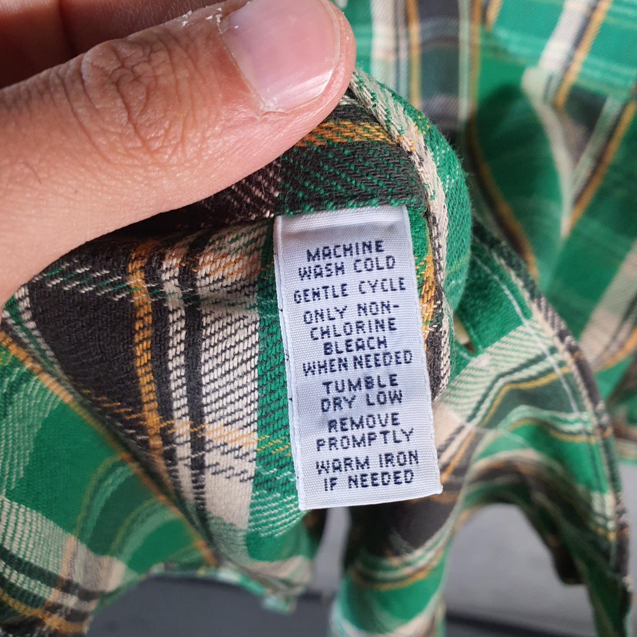 Vintage Ralph Lauren Button Down Shirt Men’s Large Green Flannel Pockets