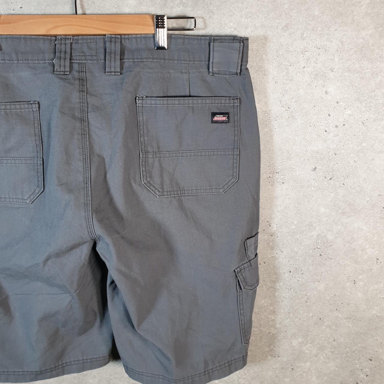 Vintage Dickies Baggy Chino Shorts Jorts Cargo Mens W38 Grey Relaxed Fit