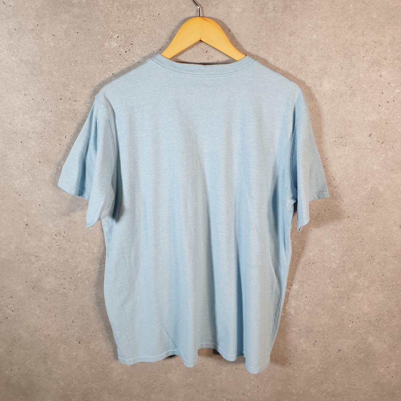 Vintage Carhartt Pocket T Shirt Womens XL Blue Workwear Chore Utility Loose Fit C9304