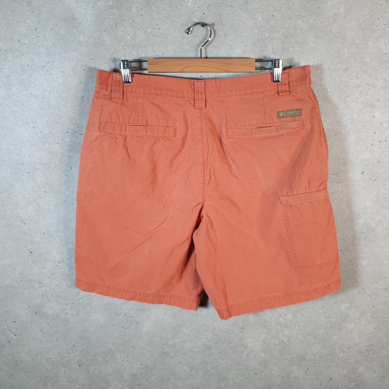 Vintage Columbia Performance Fishing Gear Shorts Men’s W36 Orange Athletic Hiking
