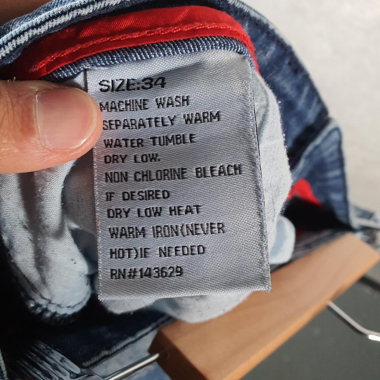 Vintage Encrypted Y2K Hip Hop Jorts Shorts Mens W34 Blue Denim USA A4676