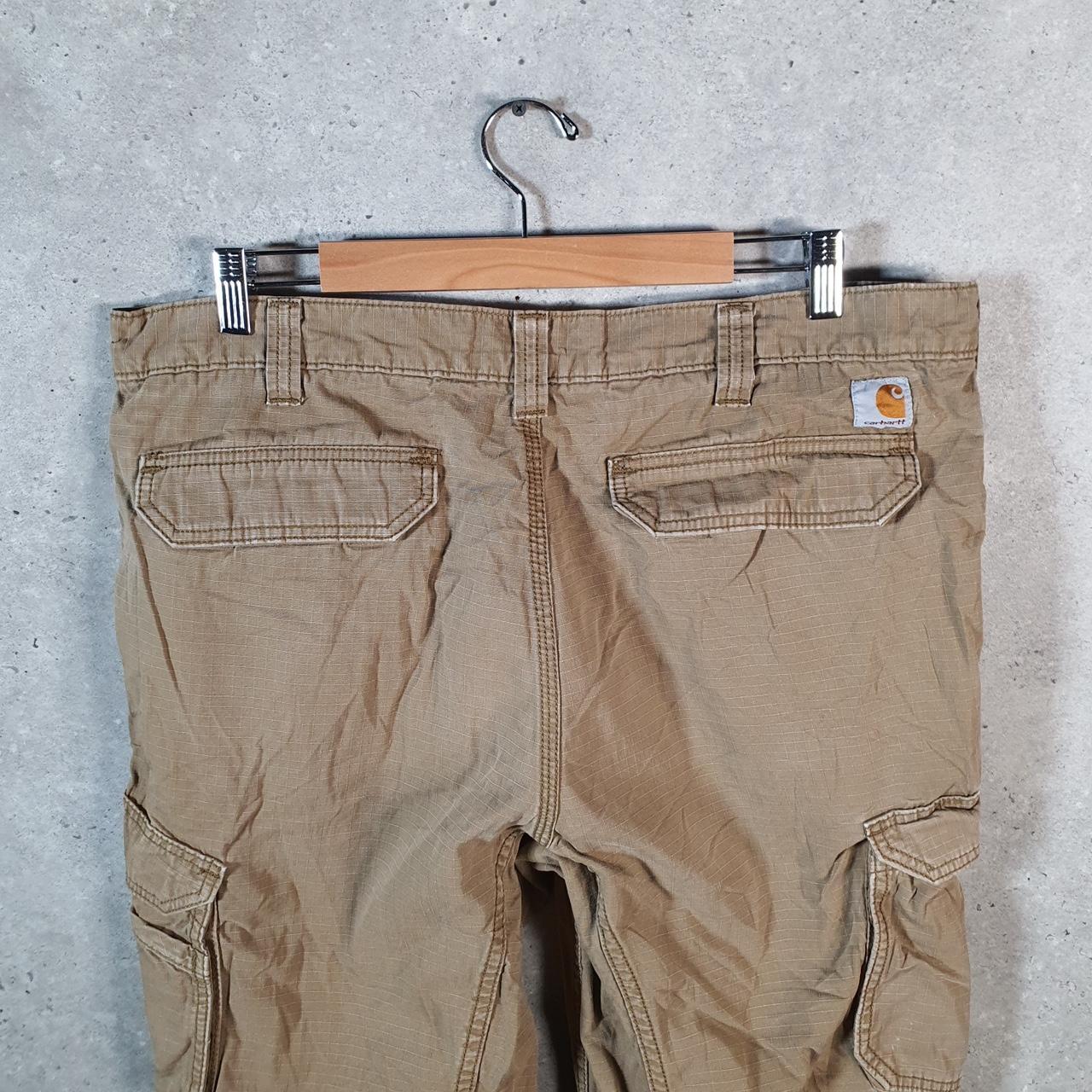 Vintage Carhartt Carpenter Trousers Mens W38 L34 Brown Relaxed Fit Workwear USA