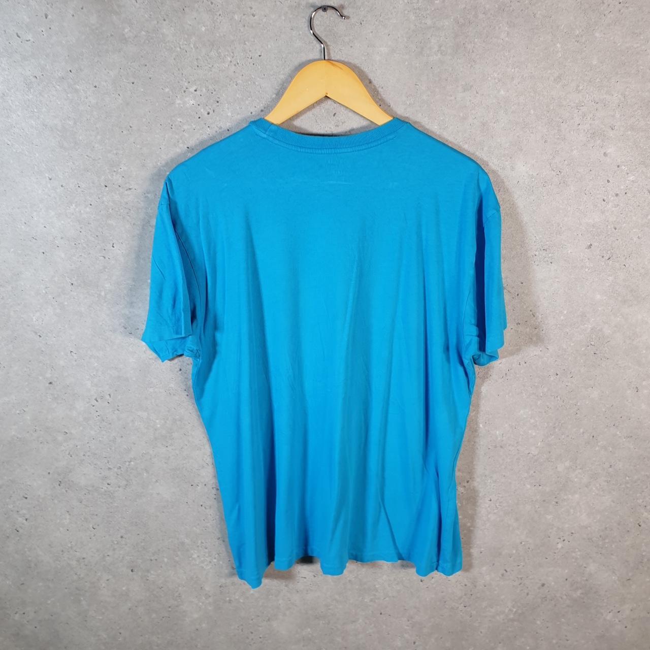 Vintage Ralph Lauren Polo T Shirt Men’s Medium Blue Embroidered Pony Classic Fit C9168