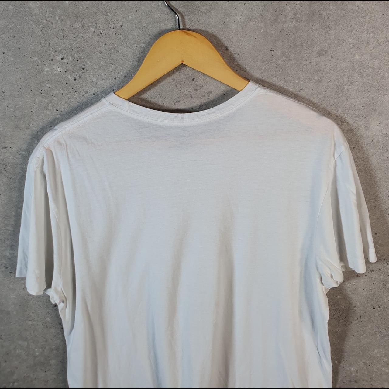 Vintage Ralph Lauren Polo Sport T Shirt Men’s Medium White Custom Fit Embroidered Pony C9025