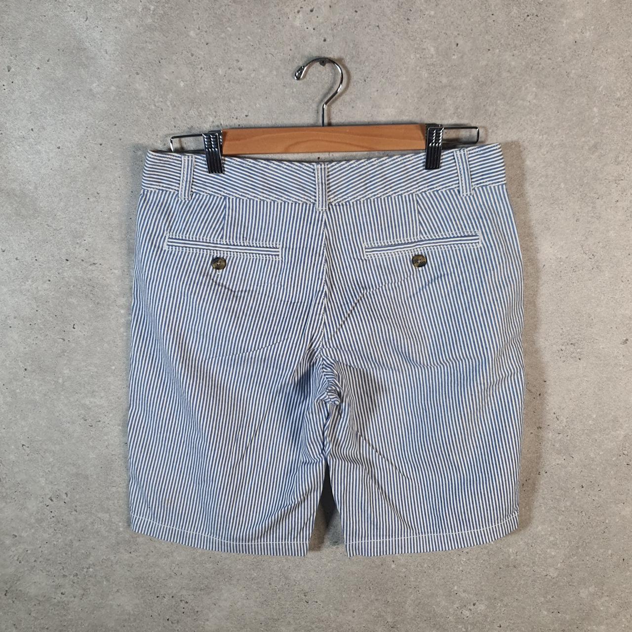 Vintage Dockers Chino Shorts Jorts Cargo Womens W32 Blue Baggy Cotton