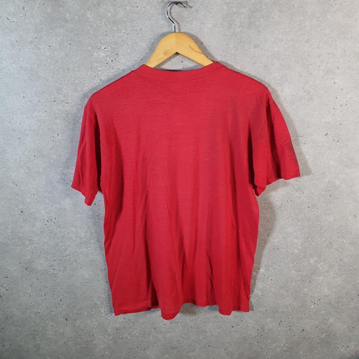 Vintage Air Force 3703 BMTS 90s USA Single Stitch T Shirt Men’s Large Red C7967