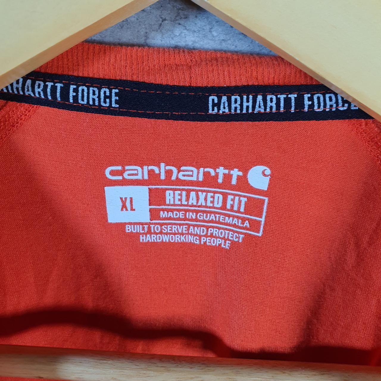 Vintage Carhartt Pocket T Shirt Men’s XL Orange Workwear Chore Utility Relaxed Fit