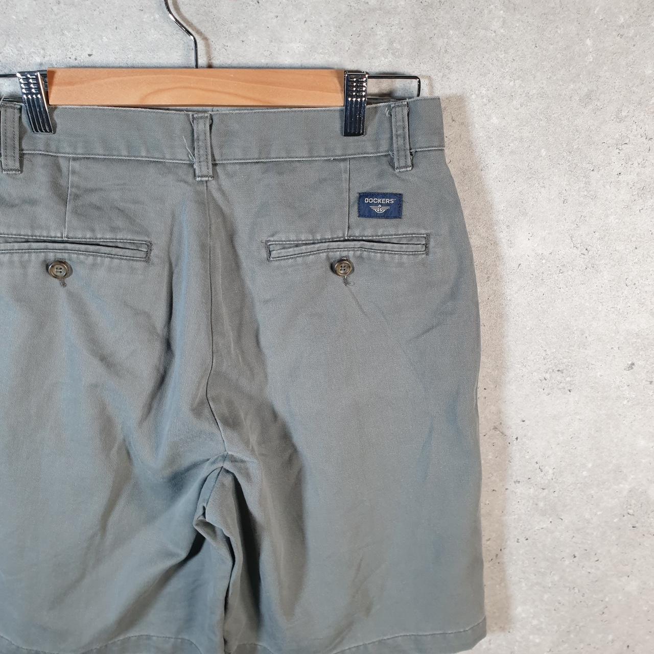 Vintage Dockers Chino Shorts Jorts Cargo Men’s W30 Khaki Green Baggy Cotton