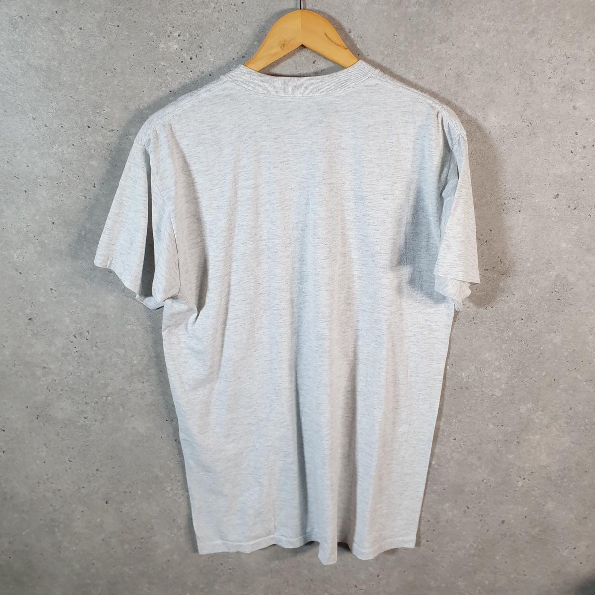 Vintage Oneita Power Grover Beach 1994 USA Single Stitch T Shirt Men’s Large grey C8113