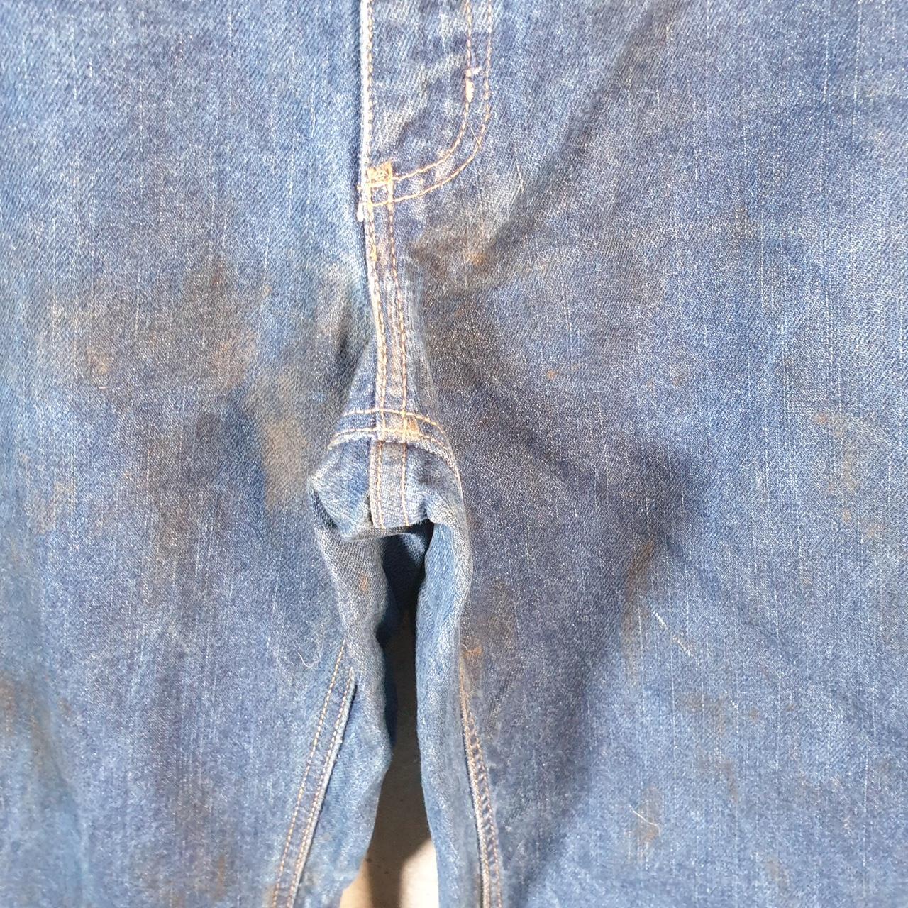 Vintage Carhartt Workwear Carpenter Jeans Mens W42 L32 Blue Denim Relaxed Fit USA