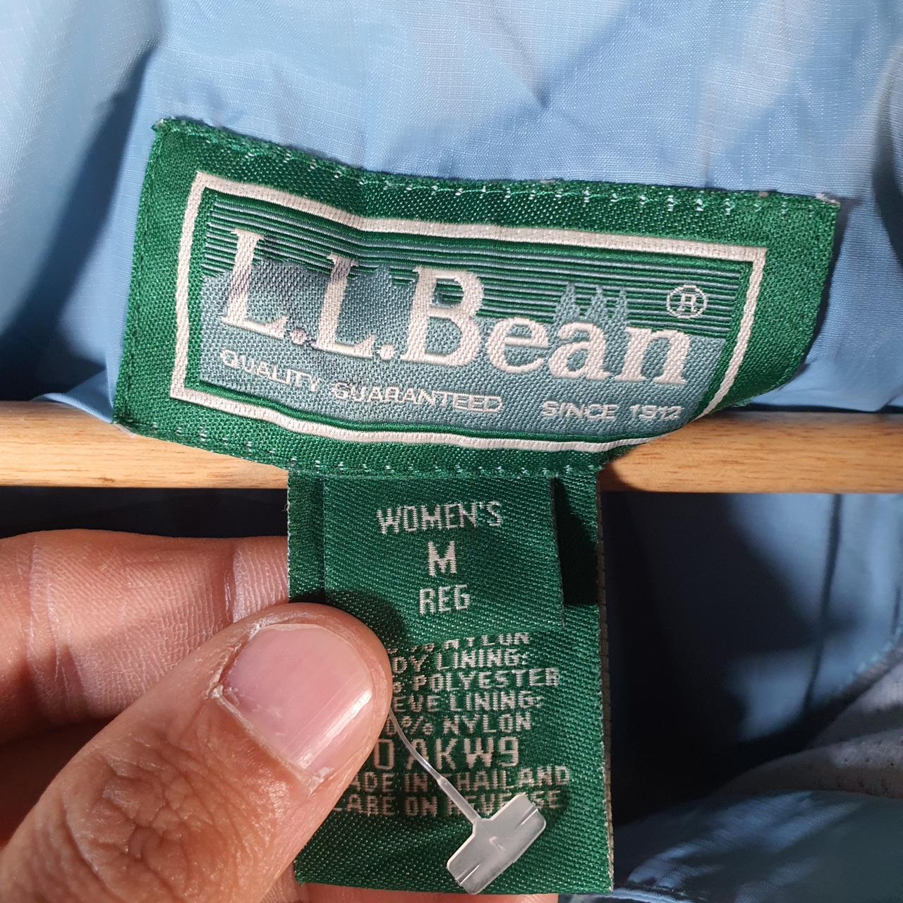 Vintage L.L. Bean Outdoors Nylon Jacket Womens Medium Blue Waterproof