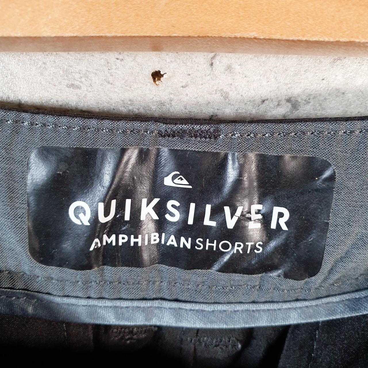 Vintage Quiksilver Amphibian Chino Shorts Jorts Cargo Men’s W28 Black Baggy Cotton A4461