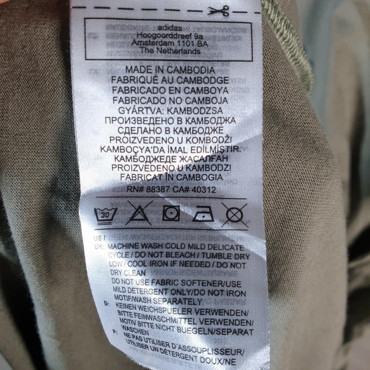 Vintage Adidas T Shirt Men’s 2XL Tall Khaki Green Three Stripes Athletic