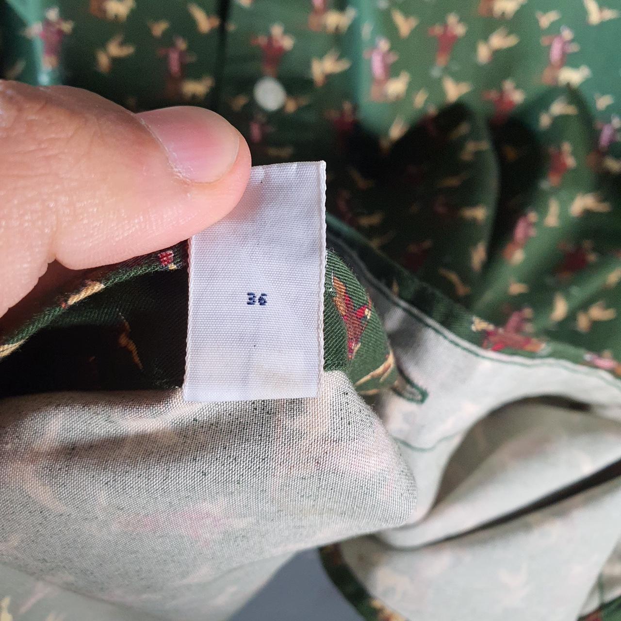 Vintage Ralph Lauren Button Down Shirt Duck Hunting Dog Print Rare Men’s XL Green C8478