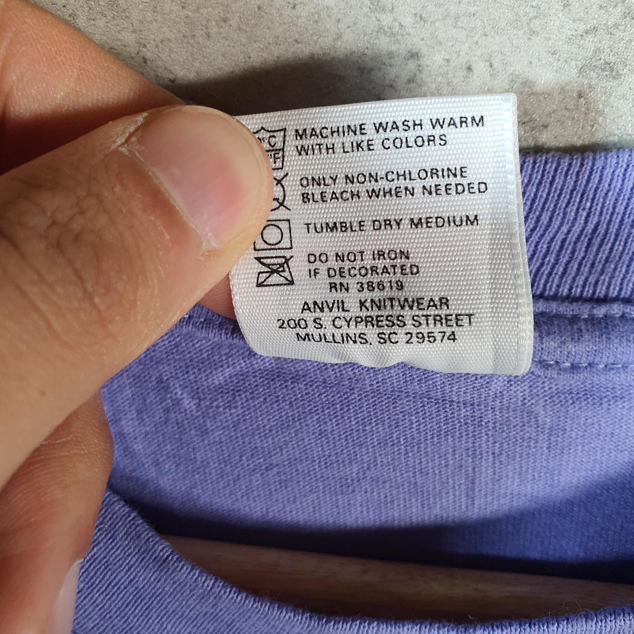 Vintage Anvil Canada Eagles 1997 USA Single Stitch T Shirt Men’s Large Purple