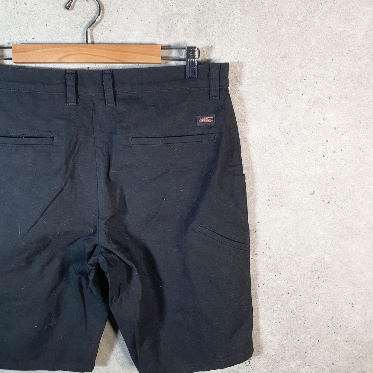 Vintage Dickies Baggy Chino Shorts Jorts Cargo Mens W32 Black Relaxed Fit