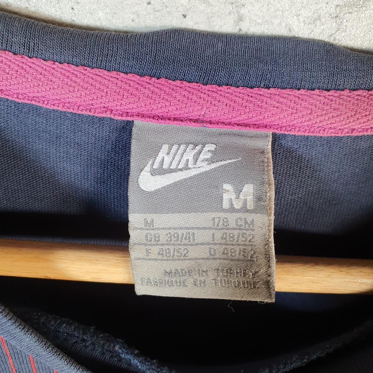 Vintage Nike 90s Embroidered T Shirt Men’s Medium Casual Blue Swoosh Athletic