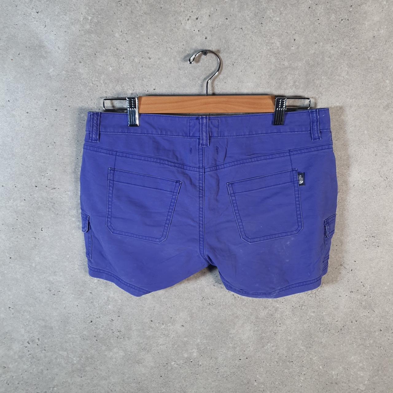 Vintage The North Face TNF Shorts Jorts Chino Cargo Womens UK8 Blue Baggy Cotton