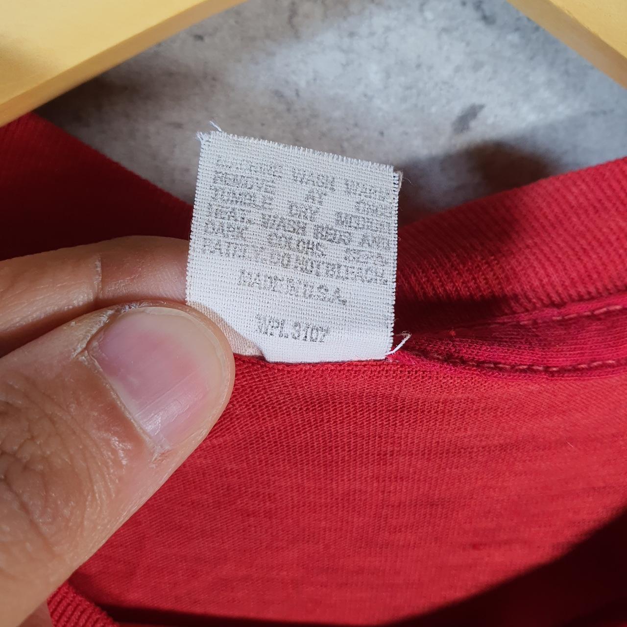 Vintage American Flag Honda 90s USA Single Stitch T Shirt Men’s Small Red