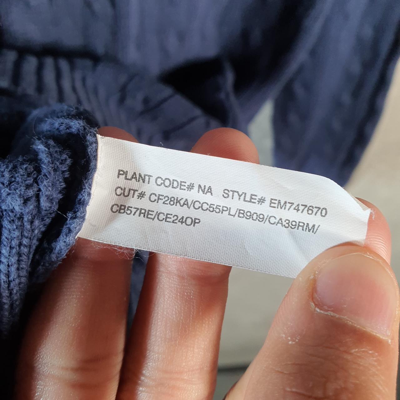 Vintage Ralph Lauren Polo Cable Knit Heavyweight Sweatshirt Womens XL Blue Pony C8868