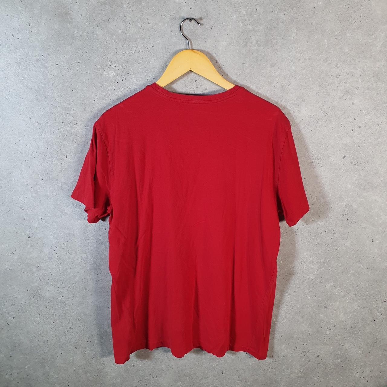 Vintage Ralph Lauren Polo T Shirt Men’s Large Red Embroidered Pony Classic Fit C9126