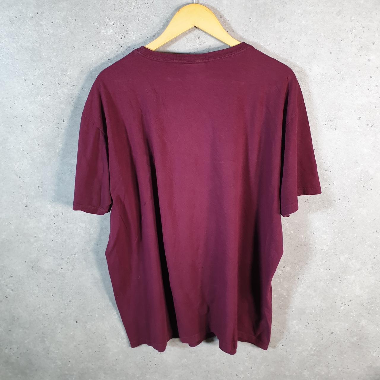 Vintage Ralph Lauren Polo T Shirt Men’s XL Burgundy Red Embroidered Classic Fit Pony C8590