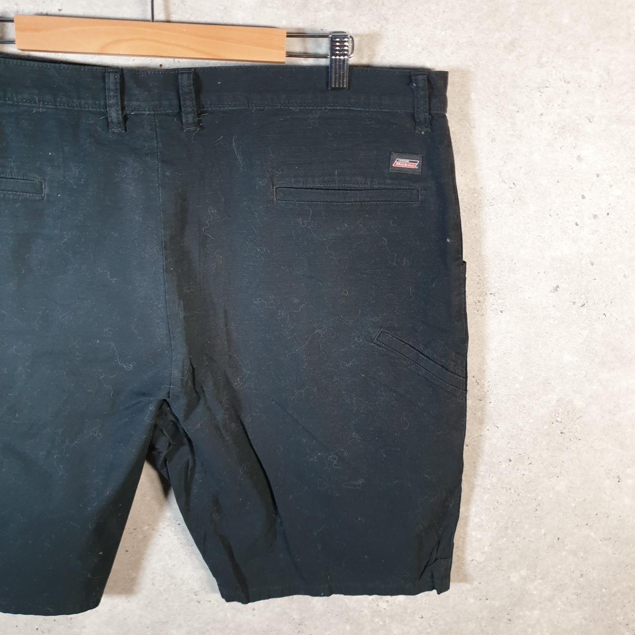Vintage Dickies Baggy Chino Shorts Jorts Cargo Mens W40 Black Loose Fit