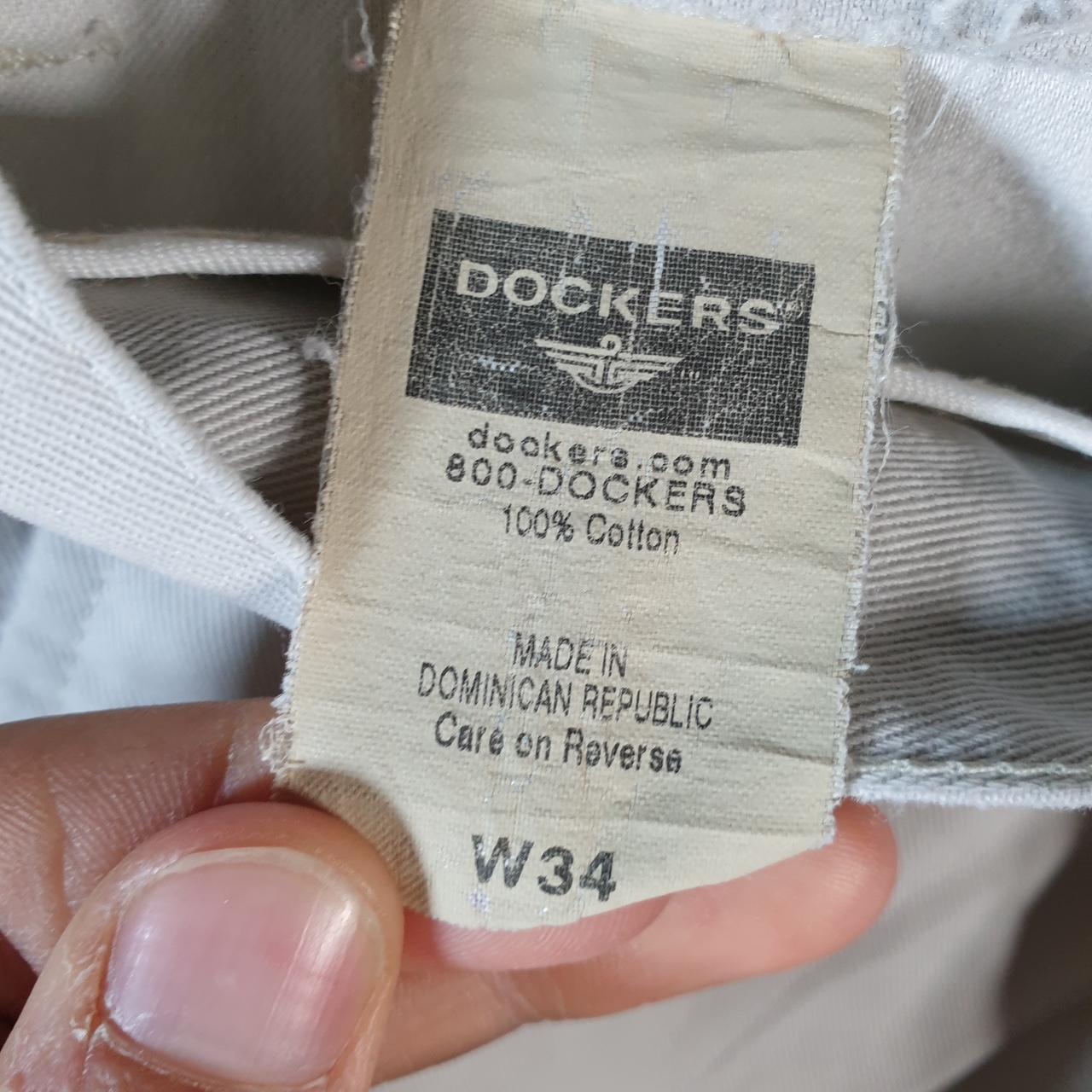 Vintage Dockers Shorts Jorts Cargo Men’s W34 White Baggy Cotton