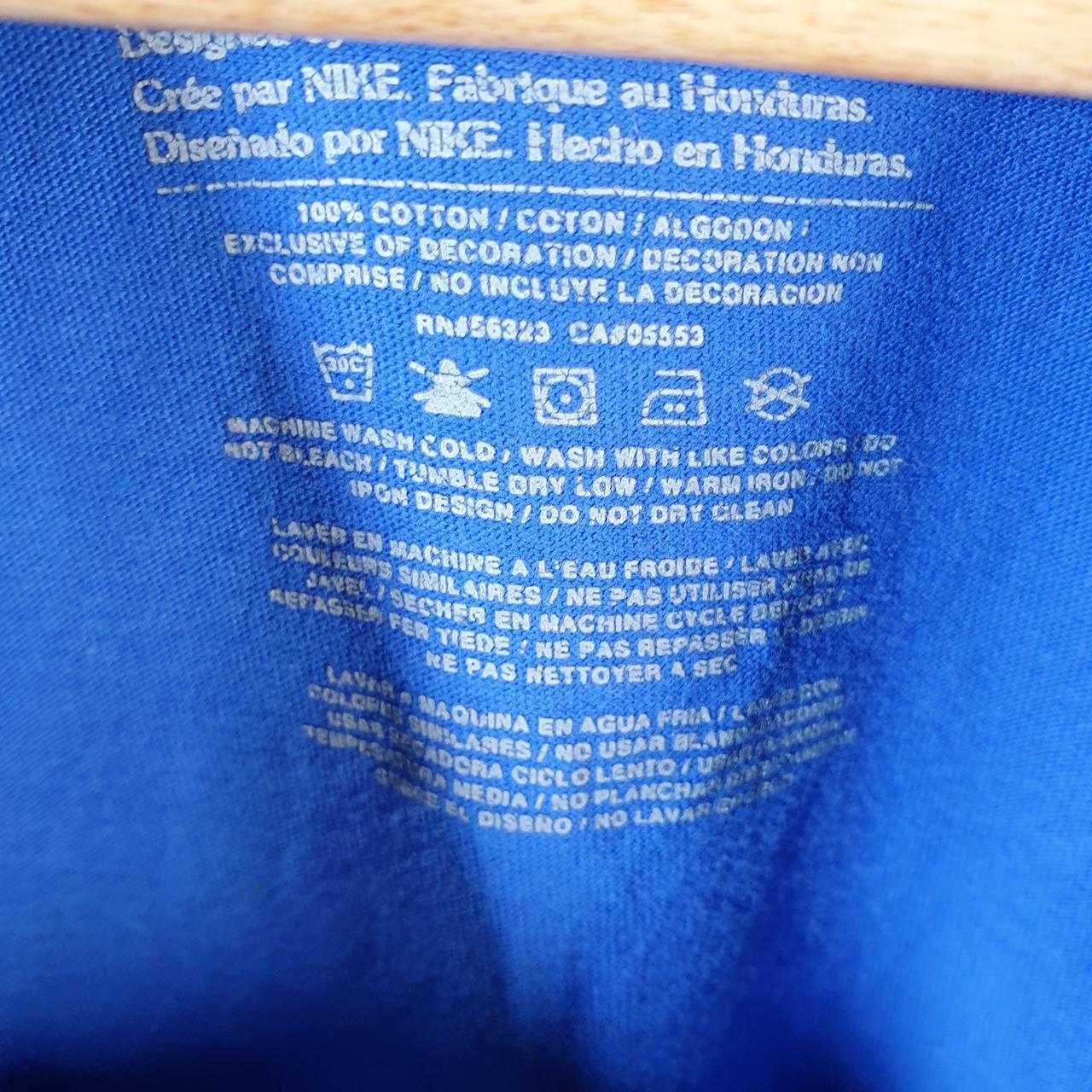 Vintage Nike USA Football T Shirt Men’s XL Blue Logo Swoosh Athletic