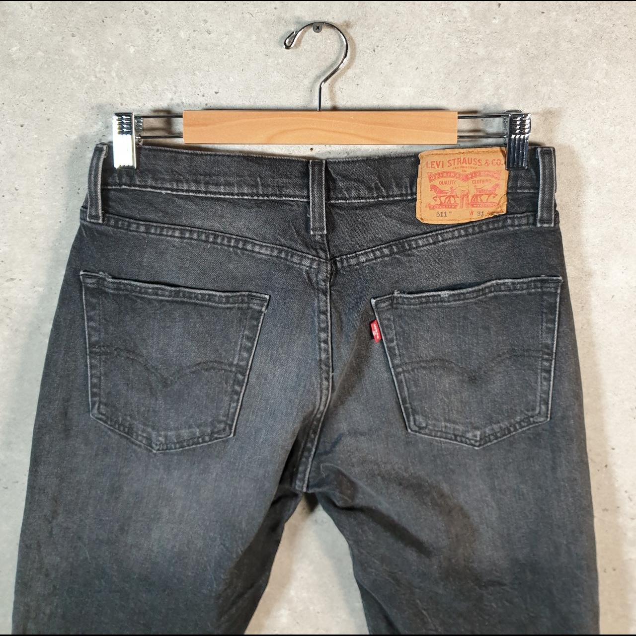 Vintage Levi’s 511 Cut Off Denim Shorts Jorts Cargo Men’s W31 Grey Baggy Cotton