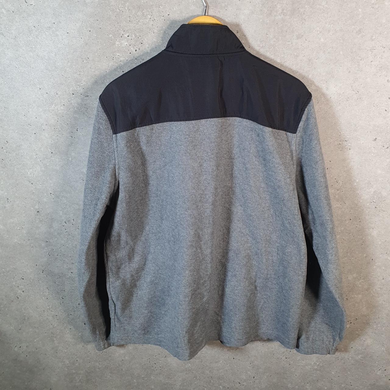 Vintage Starter Full Zip Fleece Sweatshirt Mens Large Grey Logo Winter