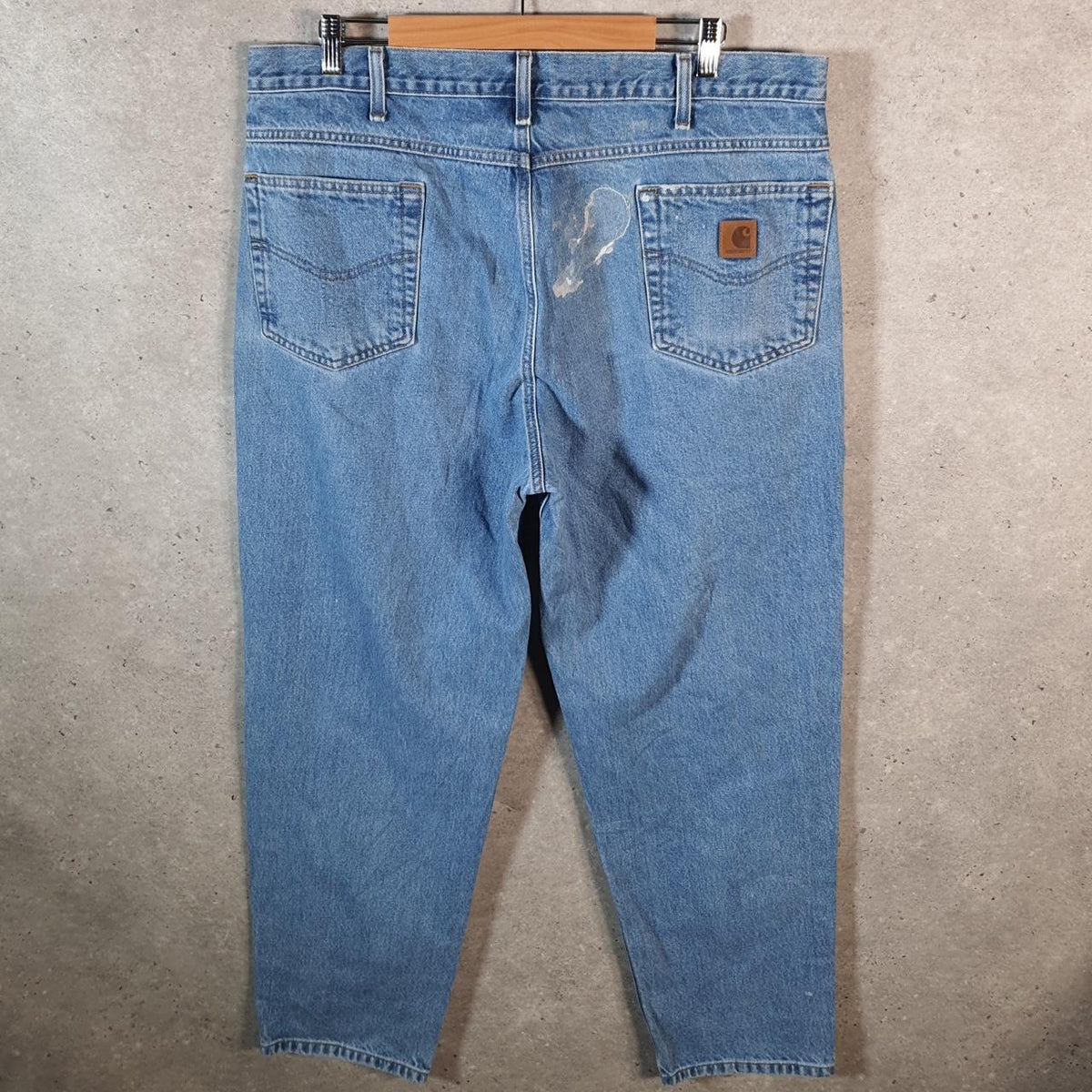 Vintage Carhartt FR Workwear Carpenter Jeans Mens W40 L30 Blue Denim Dungaree Fit USA