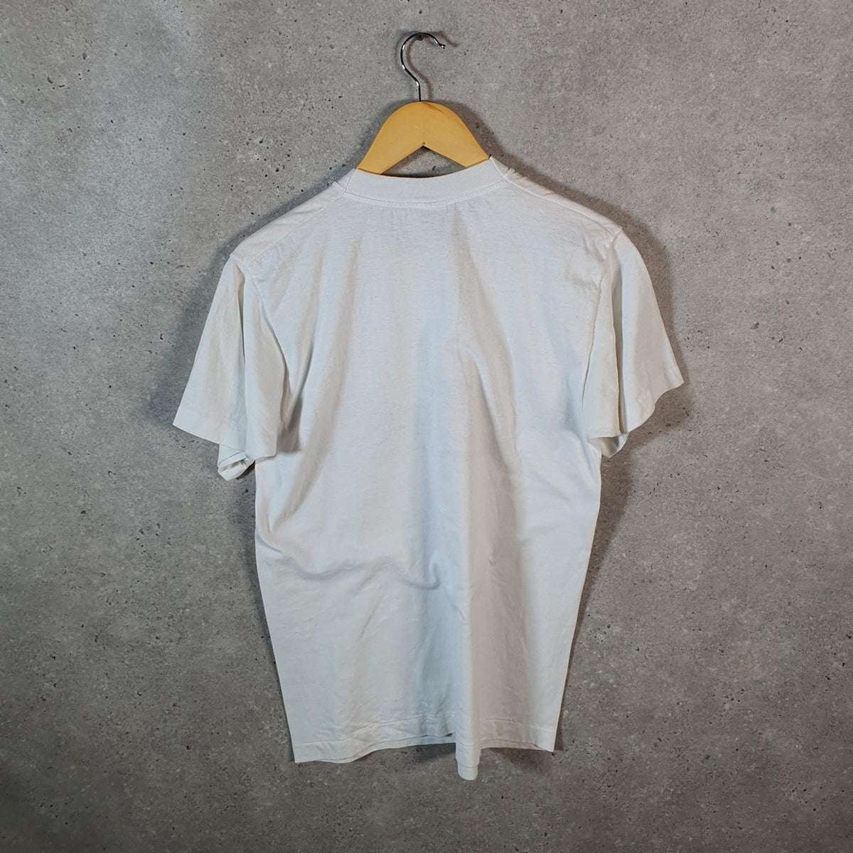 Vintage Fruit of the Loom Cheer USA 90s Graphic Single Stitch T Shirt Men’s Medium White C9470
