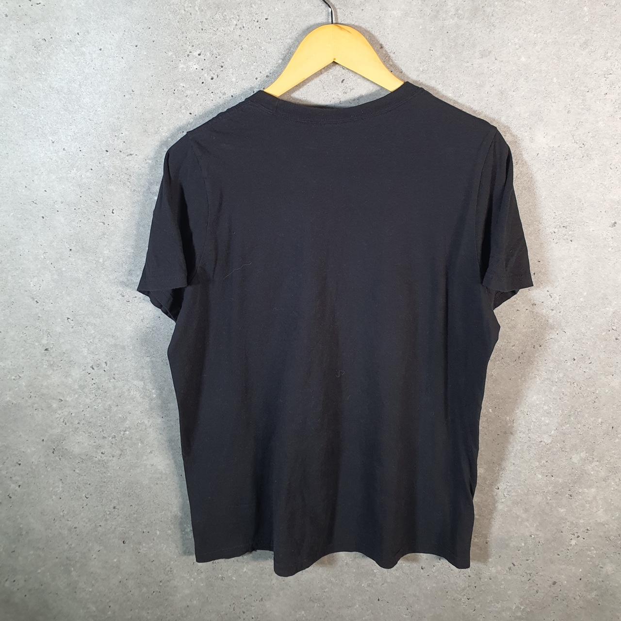 Vintage Adidas Amplifier T Shirt Shirt Men’s Medium Black Three Stripes Logo Athletic C9730