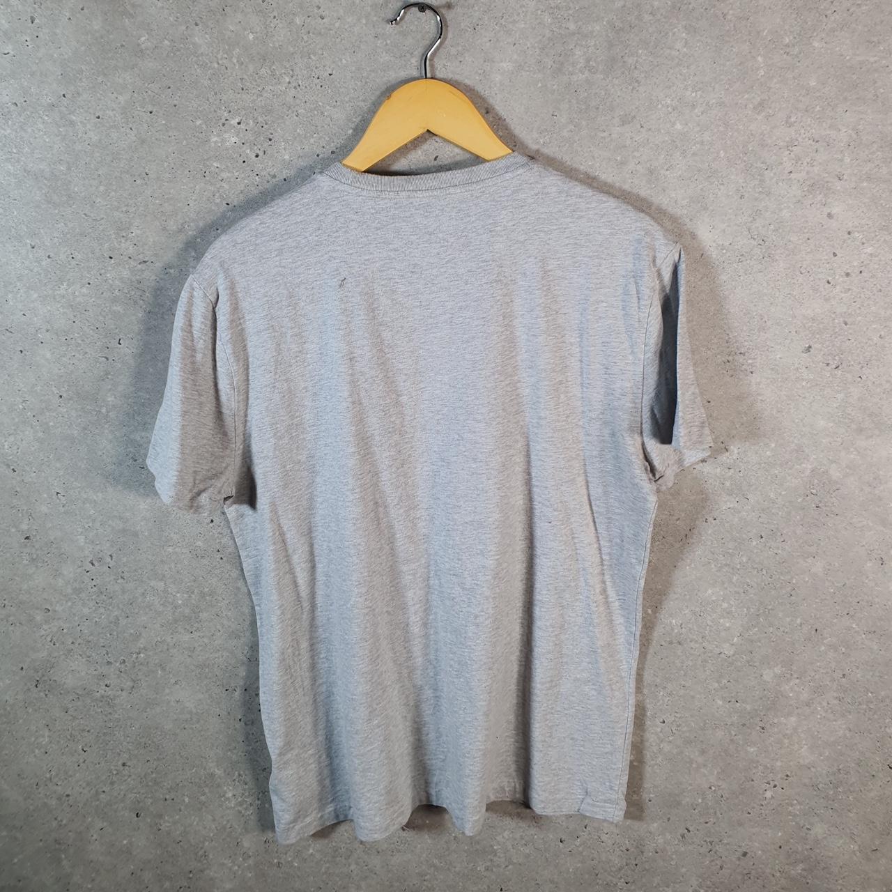 Vintage Ralph Lauren Polo Sport T Shirt Men’s Large Grey Custom Slim Fit Embroidered Pony C8686