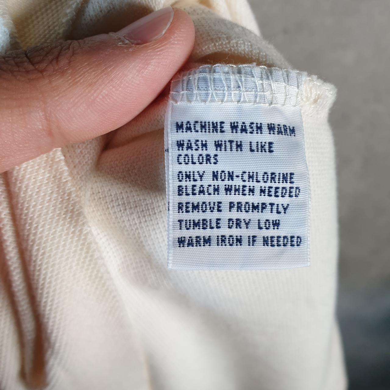 Vintage Ralph Lauren Polo Shirt Men’s Large Beige Custom Fit Crest Badges Embroidered Pony