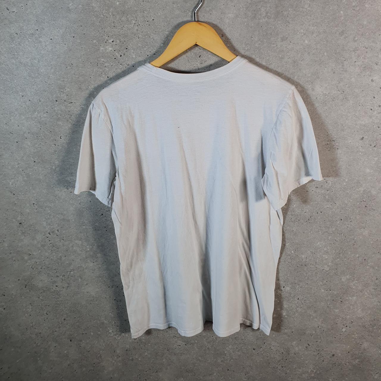 Vintage Nike Graphic T Shirt Men’s Medium White Logo Swoosh Loose Fit Athletic