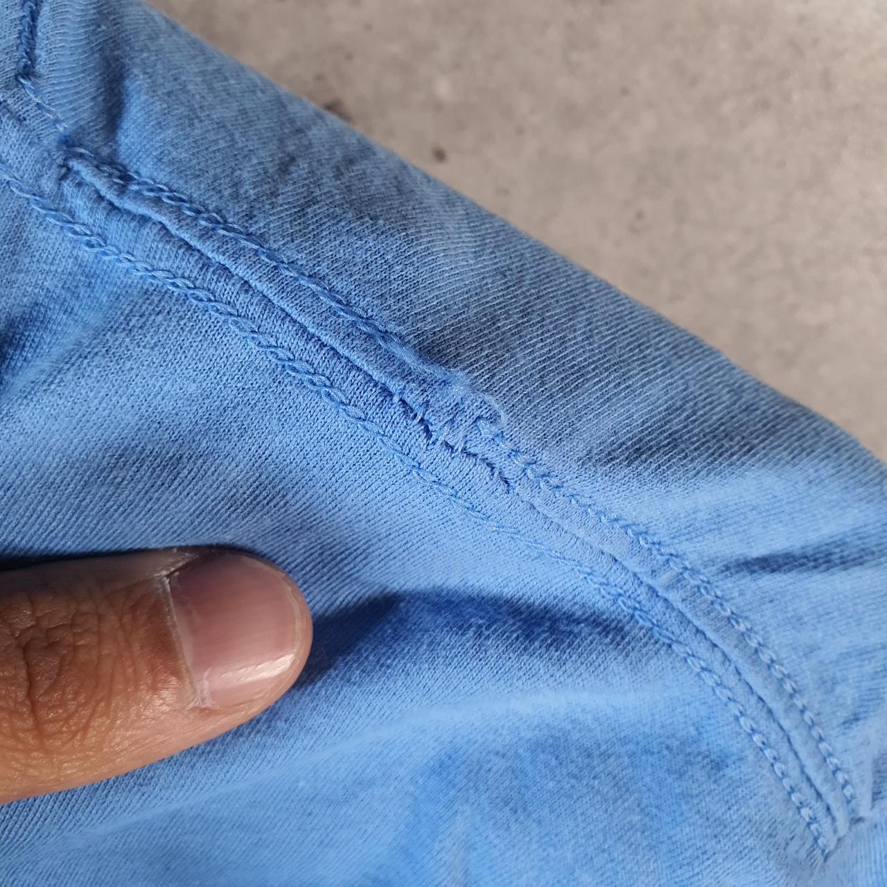 Vintage Adidas Go To Tee T Shirt Men’s Large Blue Three Stripes Logo Athletic