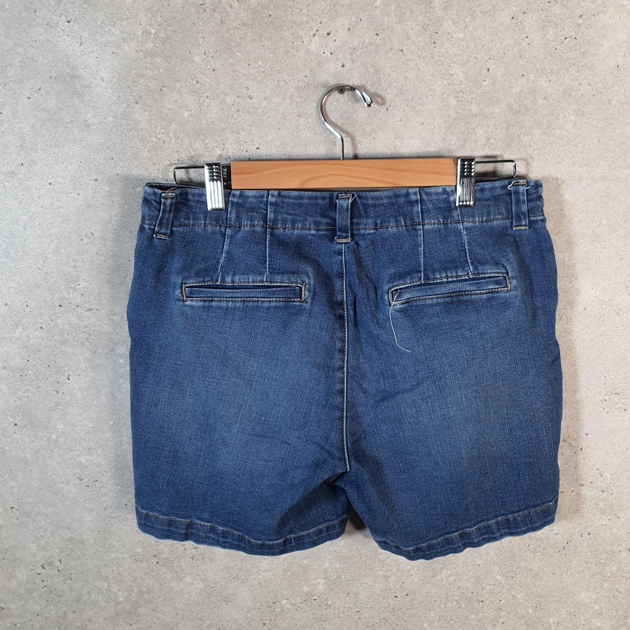 Vintage Lee Baggy Shorts Jorts Cargo Womens W30 Blue Relaxed Denim